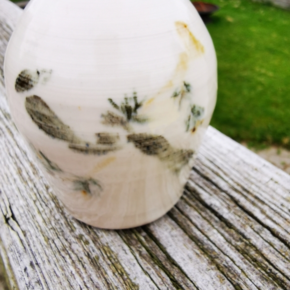 Small Hand Painted Pottery Bud Vase - Picture 3 of 14